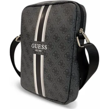 Pouzdro na tablet Guess PU 4G Printed Stripes Tablet Bag 10" Black Guess Tablet bag je perfektní taška nejen pro Váš tablet úhlopříčkou displeje až 10", ale také pro věci, které běžně nosíte u sebe.