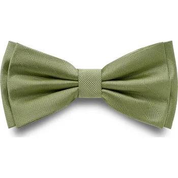 Motýlek Světle zelený předvázaný motýlek rybí kost - Trendhim