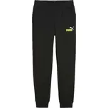 Chlapecké tepláky Puma ESSENTIALS + 2 COL LOGO PANTS 116 Černá, Žlutá