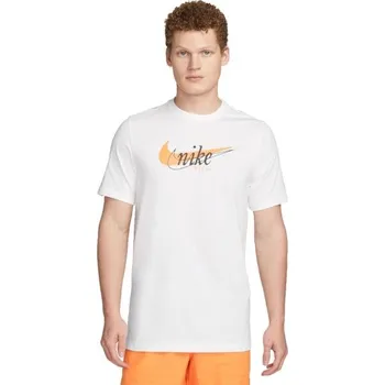 Pánské tričko Pánské tričko Nike DRI-FIT HERITAGE 2XL Bílá, Oranžová, Černá