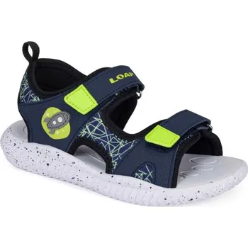 Chlapecké sandály Chlapecké sandály LOAP ARETA 34 Tmavě modrá, Bílá, Reflexní neon