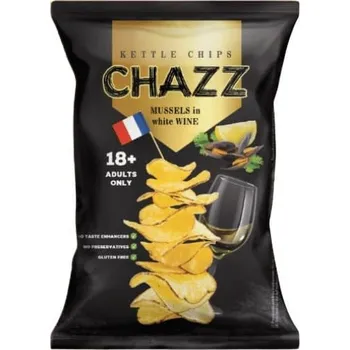 Chips Chazz Chipsy s Příchutí Mušlí a Bílého Vína PO EXPIRACI (90 g)