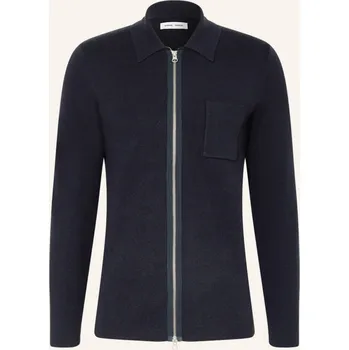 Pánský svetr Samsøe Samsøe Pánský Pletený Kabátek Guna, tmavě modrá, XL