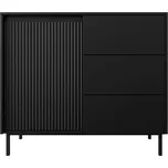 Komoda Samker 1D3SZ, Barva dřeva: černá MIRJAN 5903211333590