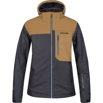 Pánská lyžařská bunda Hannah NECOLA XXL Černá, Hnědá