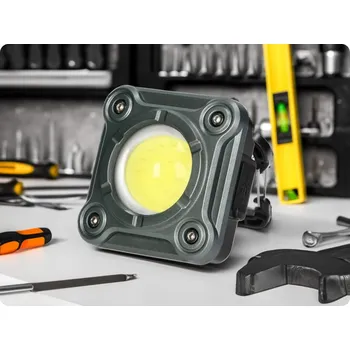 Svítilna ORNO LED nabíjecí pracovní svítilna 15W, 1000lm, 2000mAh, 3módy, IP44 [WL-15]