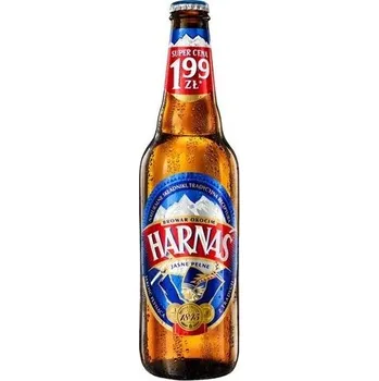Pivo Harnaś Piwo jasne pel. 6% - polské pivo - láhev - 0.5L