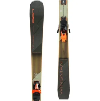 Zimní sport Sjezdové lyže Elan WINGMAN 82 TI PS + ELX 11 GW 172 Tmavě šedá, Hnědá, Světle zelená, Oranžová