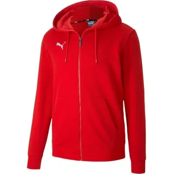 Pánská mikina Pánská tréninková mikina Puma TEAMGOAL 23 CASUALS HOODIE M Červená, Bílá
