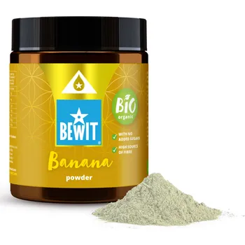 Sušená potravina BEWIT Banán lyofilizovaný - prášek, BIO - 140 g