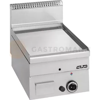 Blok Plynová grilovací deska, nástolní 400x600 - hladká, chromovaná, Minima 600 | MBM, GFT46LC