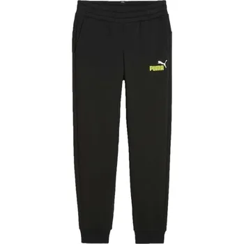 Chlapecké oblečení Chlapecké tepláky Puma ESSENTIALS + 2 COL LOGO PANTS 128 Černá, Žlutá