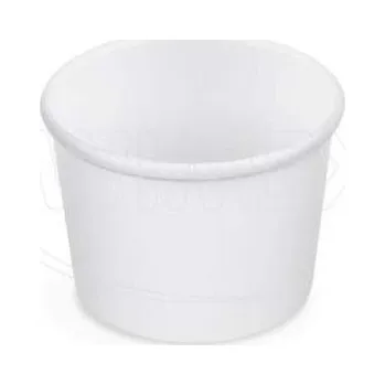 Jednorázové nádobí Kelímek papírový 125ml/75mm bílý c=50ks ice cream