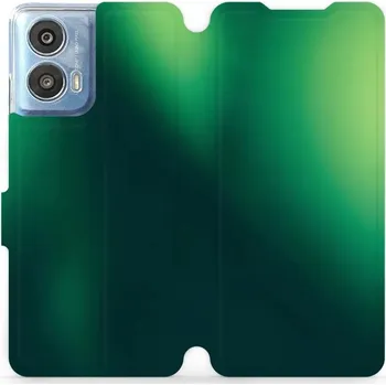 Pouzdro na mobilní telefon Flipové pouzdro Mobiwear - Motorola Moto G24 Power - VP61S Zelený odstín (Knížkové flip pouzdro, obal, kryt na mobil Motorola Moto G24 Power - VP61S Zelený odstín, materiál Umělá kůže + TPU - ochrana 360°, stojánek, silikonová vanička, magnetické zavírání