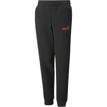 Chlapecké tepláky Puma ESSENTIALS + 2 COL LOGO PANTS 116 Černá, Modrá, Červená
