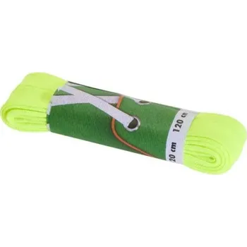 Tkaničky do bot Tkaničky PROMA ŠNĚROVADLA FASHION 140 CM 140 Reflexní neon