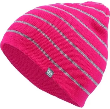 Pokrývka hlavy Dívčí pletená čepice Lewro REFO 12/15 Růžová, Stříbrná