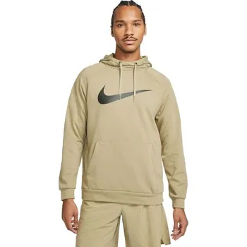Pánská mikina Pánská tréninková mikina Nike DRY SWOOSH 2XL Béžová