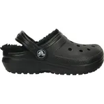 Unisex dětské nazouváky Crocs CLASSIC LINED CLOG K J2 Černá