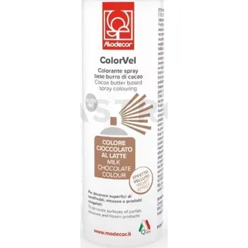 Potravinářské barvivo Semiš ve spreji, sametový efekt, caffe latte 250 ml | MODECOR, 23638