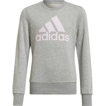 Dívčí mikina Dívčí mikina adidas BIG LOGO SWEATSHIRT 128 Šedá, Růžová