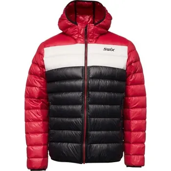 Pánská bunda Pánská péřová bunda Swix NORDLAND DOWN 2XL Tmavě modrá, Červená, Bílá