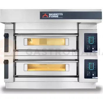 Pec na pizzu Dvoukomorová pec S125 s digestoří a podstavcem | MORETTI FORNI, MFS125D
