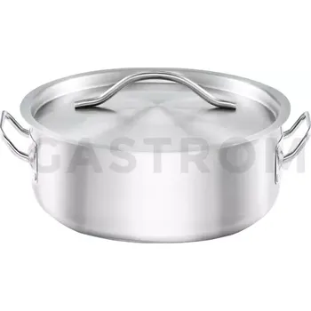 Hrnec Hrnec nízký s poklicí, nerezový, prům. 160 mm, 1.2 l | STALGAST, Basic