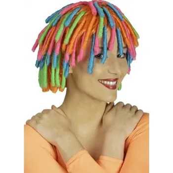 Karnevalová paruka CHAKS Paruka Rasta multicolor