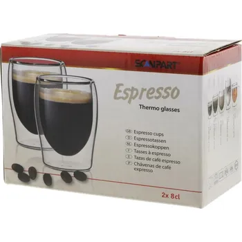 Příslušenství pro přípravu kávy ScanPart Espresso termo skleničky 80ml