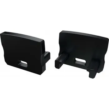 LED lišta LEDLabs ALU záslepka pro LED svítidla A HIGH profile černá s otvorem