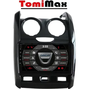 Autorádio TomiMax Dacia Android 14 autorádio s WIFI, GPS, USB, BT HW výbava: QLED 4 Core 2GB+32GB LOW - pouze displej A,C - Model auta: Dacia Sandero, Duster, Logan Renault Captur Lada Xray 2, Velikost obrazovky: Dotyková obrazovka: 9"