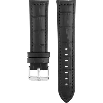 Řemínek na hodinky MPM Pánský kožený černý řemínek na hodinky RB.15886 (22 mm) RB.15886.2220.9090.L