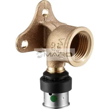 Fitinka Viega Smartpress Koleno lisovací nástěnné 6725.5 s vnitřním závitem 16 mm x 1/2", 729479