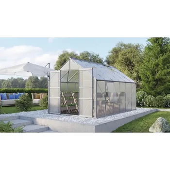 Skleník Skleník Vitavia Meridian 2 9900 polykarbonát 4 mm 257 x 383 cm hliník