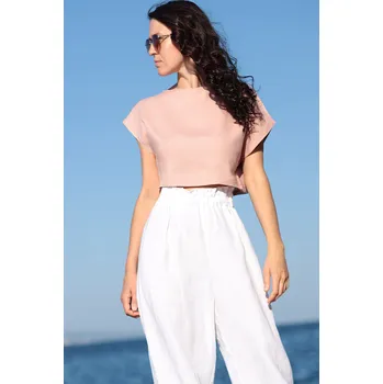 Dámské tričko Lotika Autorské triko Lotika ze 100% lnu 1007078