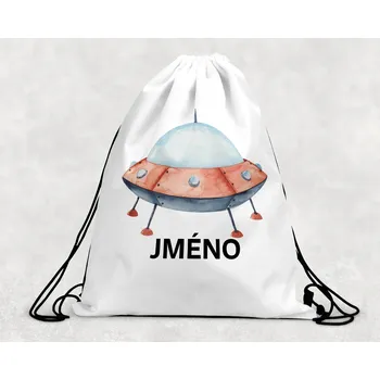 Dětský batoh Domovi Taška na přezůvky se jménem UFO 30 x 39,5 cm