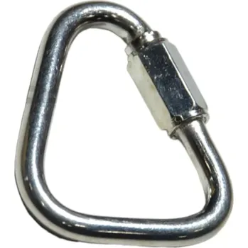 karabina Mailona trojúhelníková 10 mm, galvanický zinek, článek rapid, trojúhelníková karabina