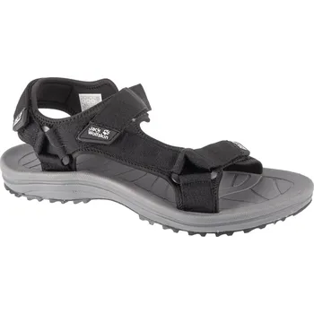 Pánská obuv Tmavě šedé pánské sandály Jack Wolfskin Wave Breaker Sandal M 4052011-6000 Velikost: 42