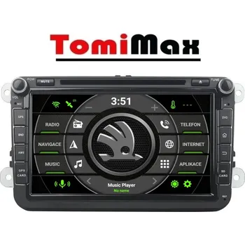 Autorádio TomiMax Škoda, VW, SEAT LOW Android 14 autorádio s WIFI, GPS, USB, BT HW výbava: 4 Core 1GB+16GB LOW, Velikost obrazovky: Dotyková obrazovka: 8"