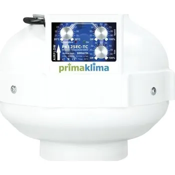 Domácí ventilátor Ventilátor PRIMA KLIMA 680 m3/h, 125 mm, EC motor s tepelnou regulací (PK125EC-TC)