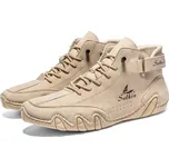 Pánské kotníkové boty s asymetrickou podrážkou Barva: Béžová, Velikost: 42