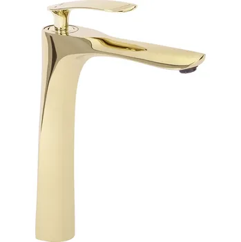 Vodovodní baterie Rea Orbit, vysoká umyvadlová baterie, zlatá, REA-B2051