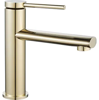 Vodovodní baterie Rea Oval, umyvadlová baterie, zlatá, REA-B6515