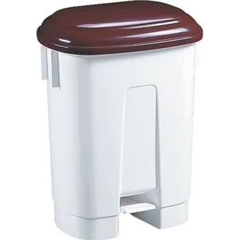 Odpadkový koš Plastový koš Sirius 60 l. - hnědé víko