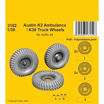 autíčko 1/35 Austin K2 Ambulance / K30 Truck Wheels (AIRF)