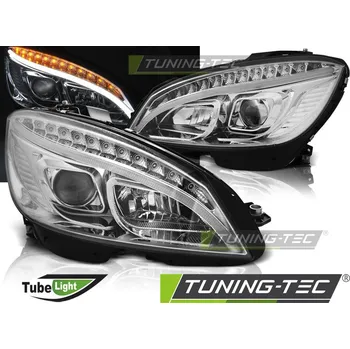 Přední světlomet SVĚTLOMETY TUBE LIGHT CHROME pro MERCEDES W204 07-10