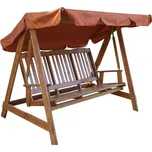 Hnědá dřevěná zahradní houpačka Luisa – Rojaplast ID_1624416