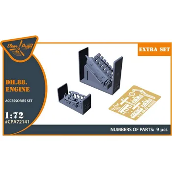 Plastikový model 1/72 DH.88 Comet engine set (3D print)