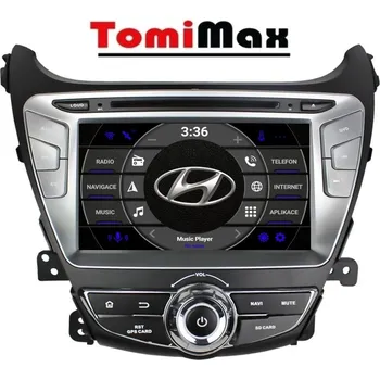 Autorádio TomiMax Hyundai Elantra 2014-2016 Android 14 autorádio s WIFI, GPS, USB, BT HW výbava: 8 Core 4GB+32GB PX HIGH - Model auta: Hyundai Elantra 2014-2016, Velikost obrazovky: Dotyková obrazovka: 8"
